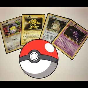 4 Super Rare Pokémon Card Bundle